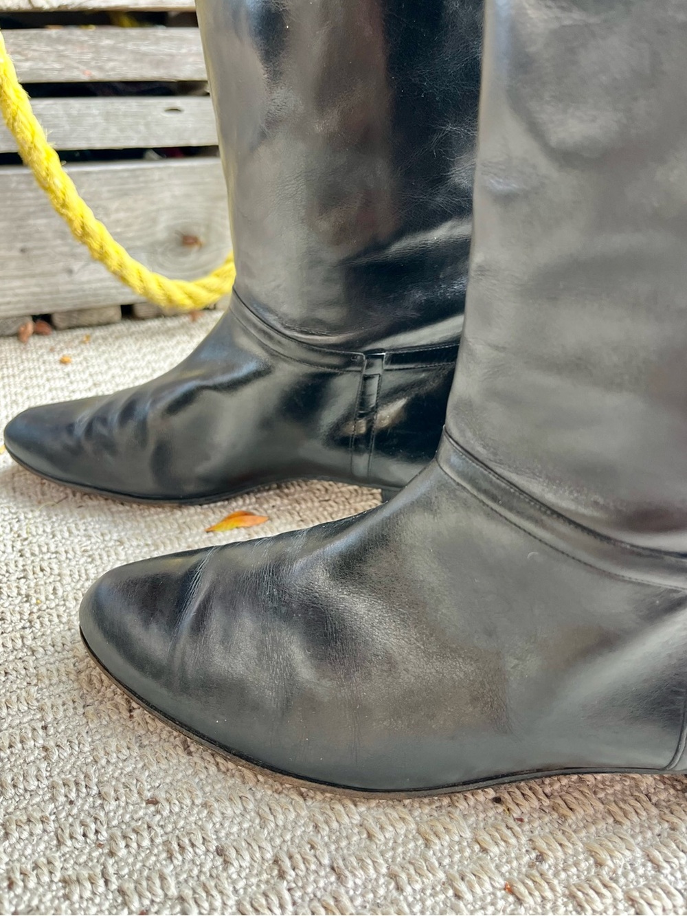 RARE VINTAGE COLE HAAN — HAND MADE IN ITALY 🇮🇹 Leather Knee High Boots - Picture 9 of 15